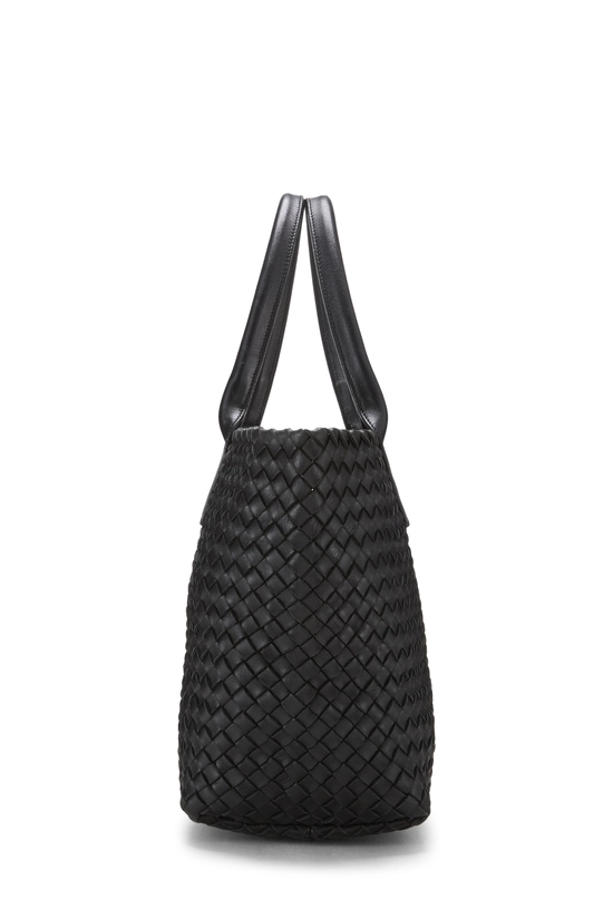 Black Intrecciato Cabat Tote Medium, , large image number 2