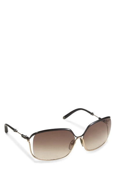 Black Metal Buttflux Sunglasses, , large