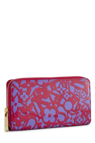 Red Sweet Monogram Vernis Zippy Continental Wallet, , large