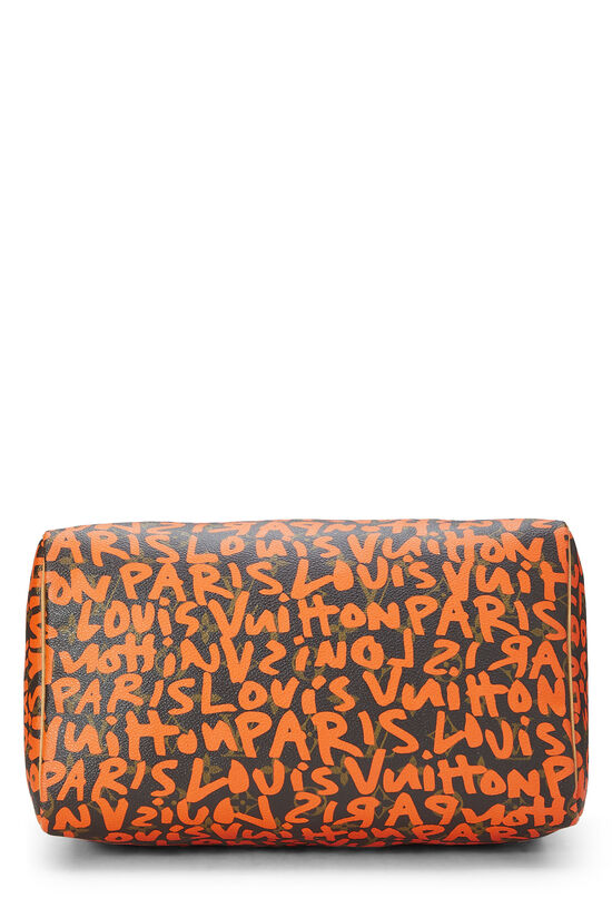 Stephen Sprouse x Louis Vuitton Monogram Orange Graffiti Speedy 30, , large image number 4
