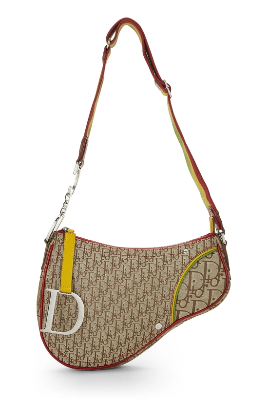 Multicolor Rasta Saddle Bag, , large image number 0