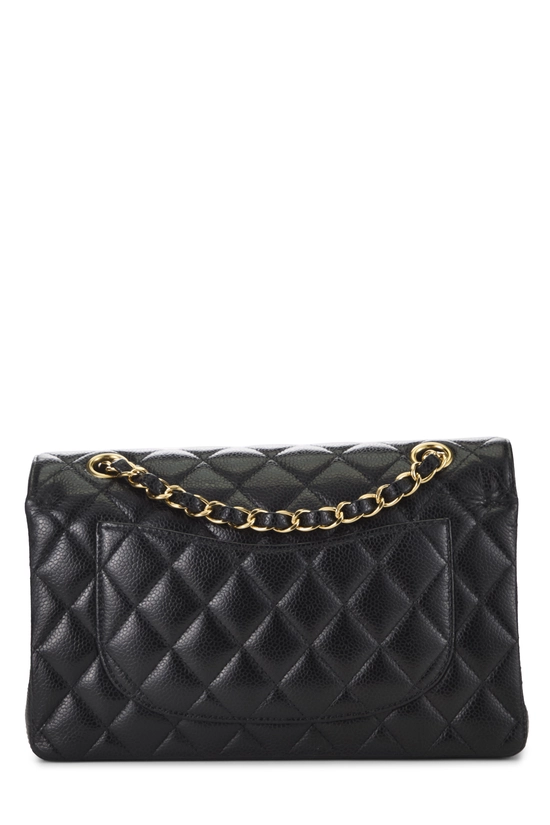 Black Quilted Caviar Classic Double Flap Small, , large image number 3
