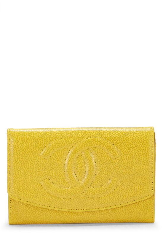 Yellow Caviar Timeless 'CC' Compact Wallet, , large image number 1