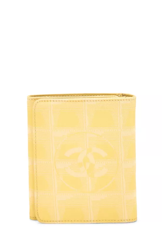 Yellow Nylon Travel Line Compact Wallet, , large image number 0