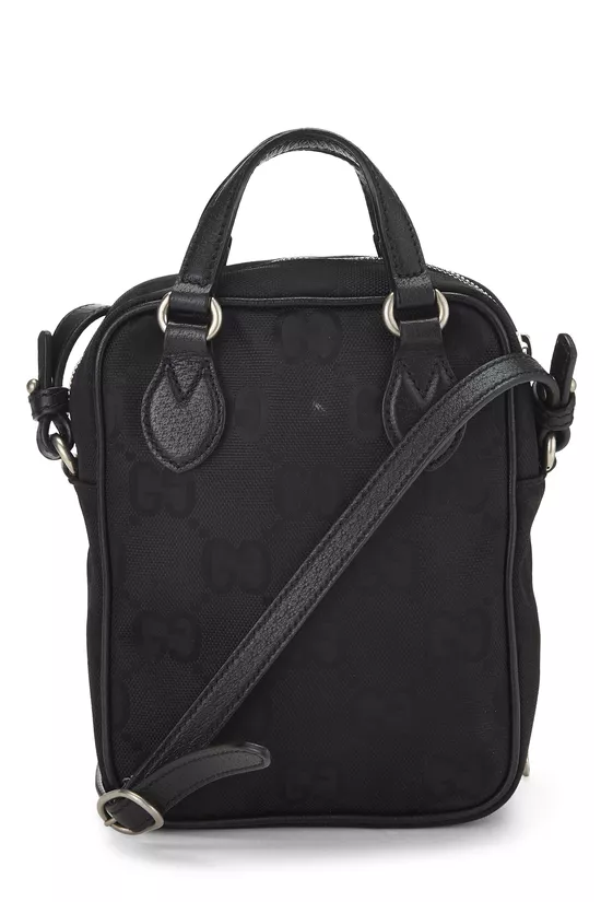 Black GG Nylon Off the Grid Shoulder Bag, , large image number 3