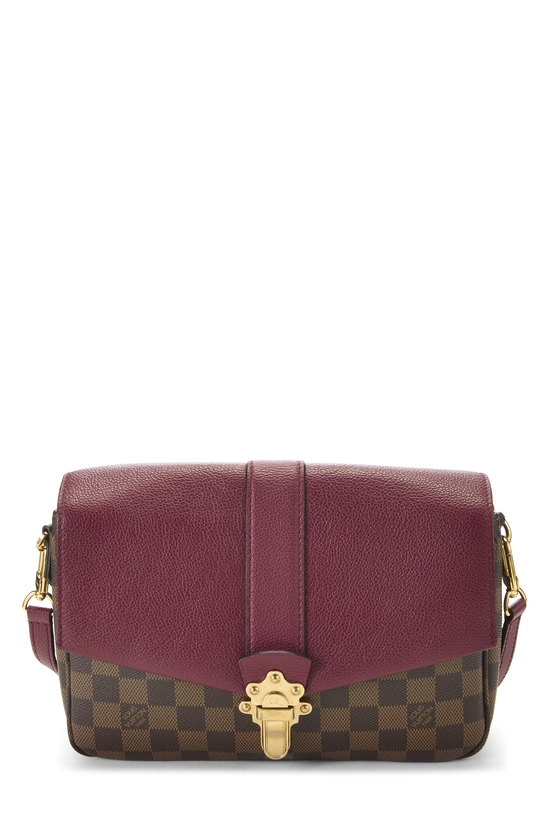 Burgundy Damier Ebene Clapton Crossbody, , large image number 0