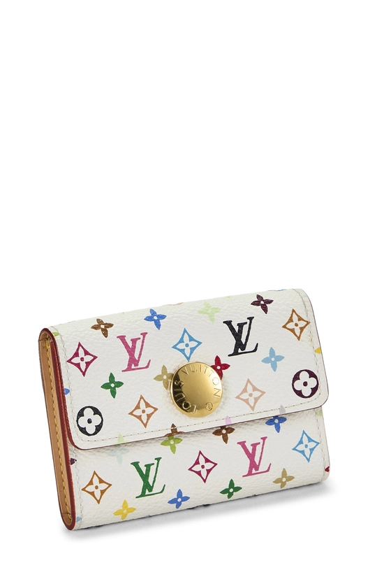 Takashi Murakami x Louis Vuitton White Monogram Multicolore Porte Monnaie Cosy, , large image number 1