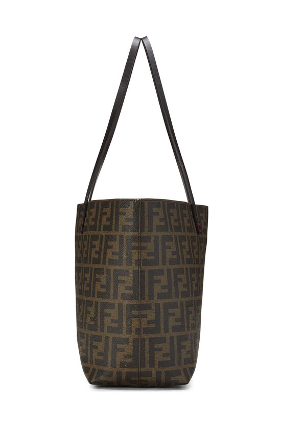 Brown Zucca Coated Canvas Roll Tote Medium, , large image number 2