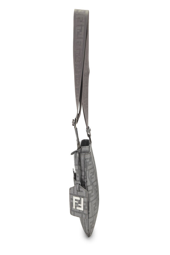 Grey Zucca Coated Canvas Flat Messenger Small, , large image number 2