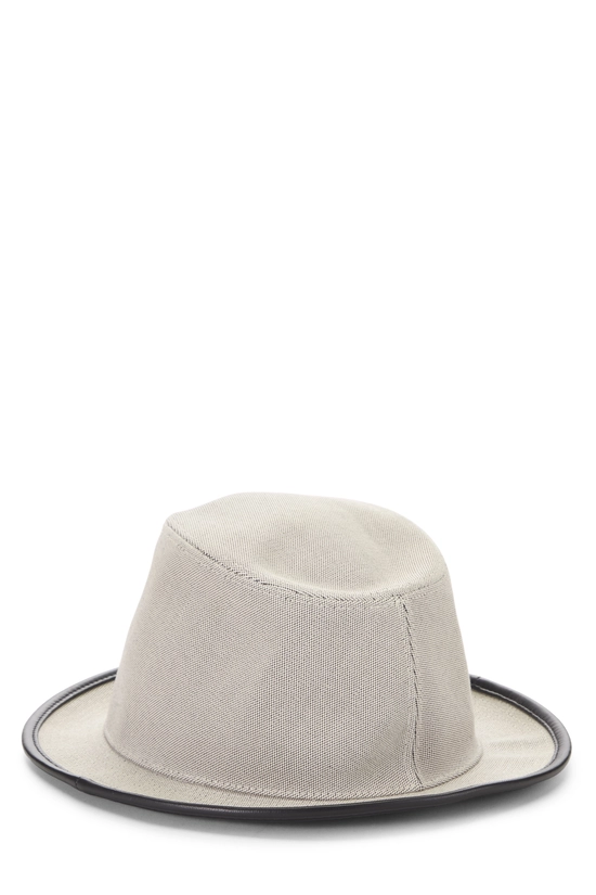 Grey Canvas Fedora 56, , large image number 1