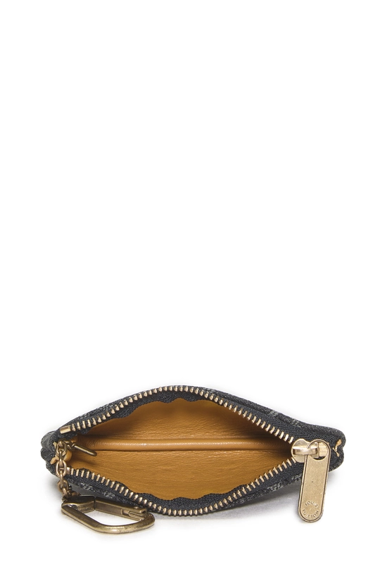 Black Denim Monogram Mini Pochette Clefs, , large image number 3