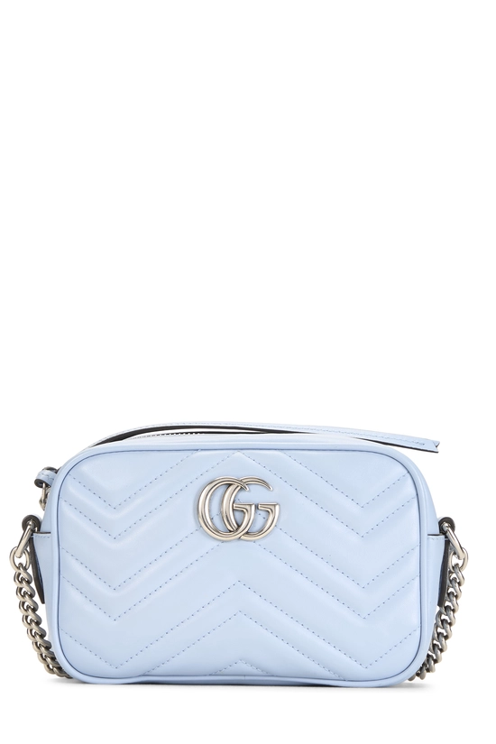 Blue Leather Marmont Crossbody Mini, , large image number 0