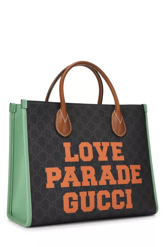 Grey GG Supreme Canvas Love Parade Tote, , large image number 1