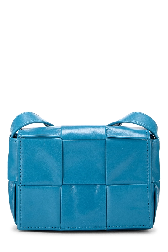 Blue Maxi Intrecciato Candy Cassette Crossbody, , large image number 0