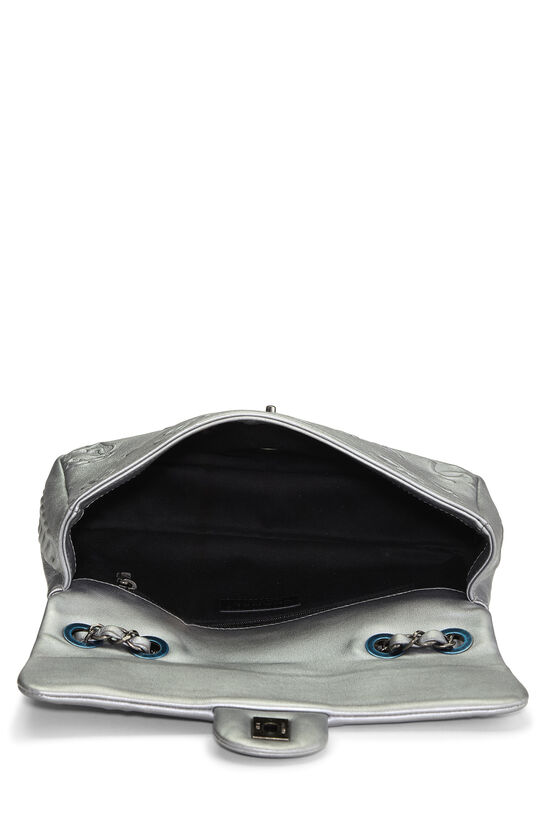 Silver Lambskin Precious Symbols Half Flap Medium, , large image number 5