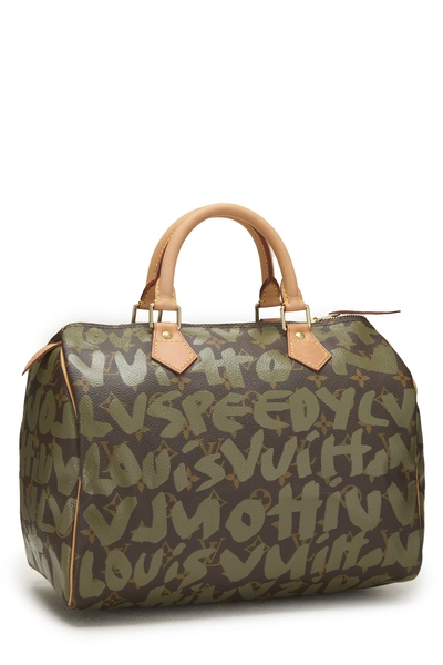 Stephen Sprouse x Louis Vuitton Monogram Green Graffiti Speedy 30, , large