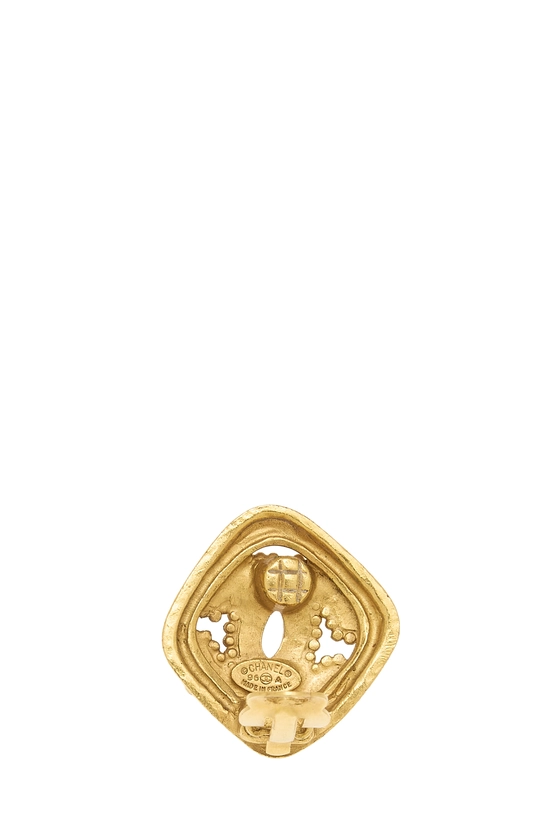 Gold 'CC' Grapevine Earrings, , large image number 2