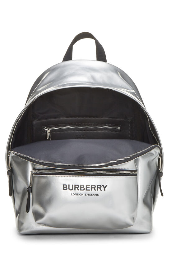 Silver Coated Canvas Backpack, , large image number 5
