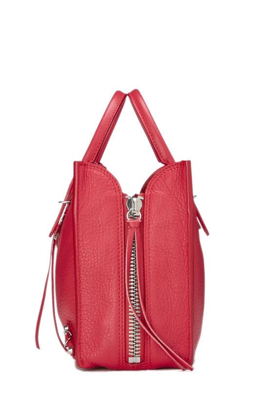 Red Calfskin Papier A6 Zip Around Handbag, , large image number 2