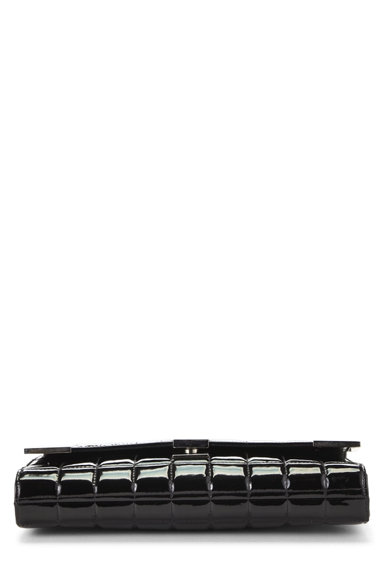 Black Patent Leather Chocolate Bar Clutch, , large image number 4