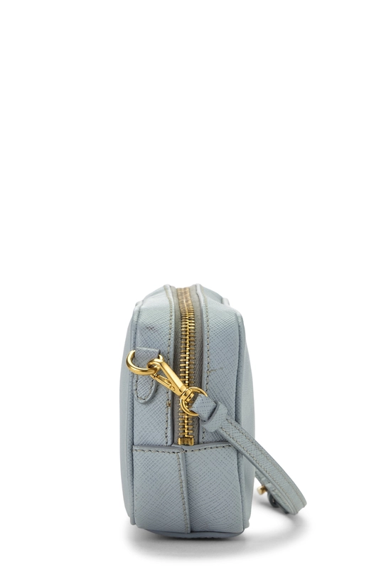 Blue Saffiano Leather Camera Bag Mini, , large image number 2