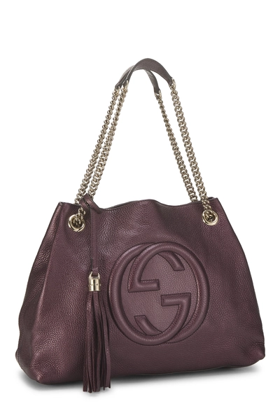 Gucci Purple Leather Soho Chain Tote — photo 2