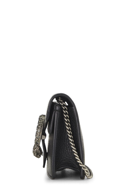 Black Leather Dionysus Shoulder Bag Super Mini, , large image number 2