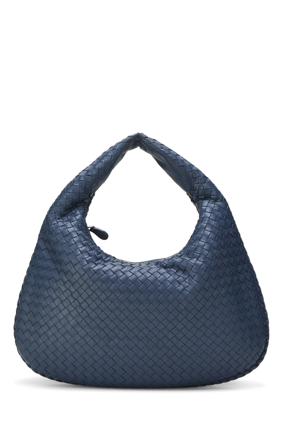 Blue Intrecciato Veneta Hobo Medium, , large image number 0