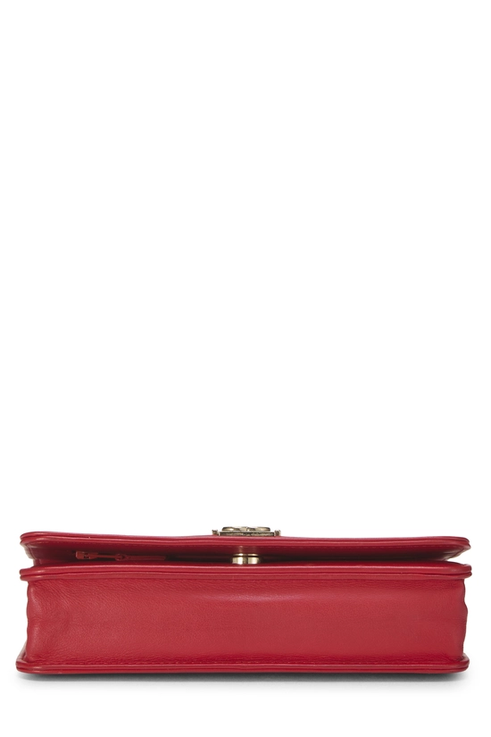 Red Quilted Lambskin Boy Wallet on Chain (WOC), , large image number 4