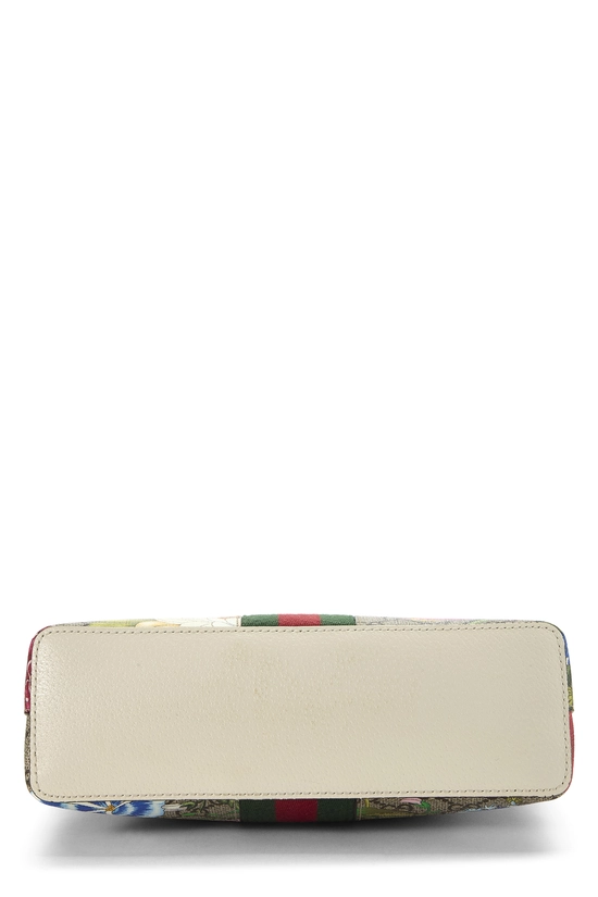 White GG Supreme Canvas Flora Ophidia Dome Shoulder Bag Small, , large image number 4
