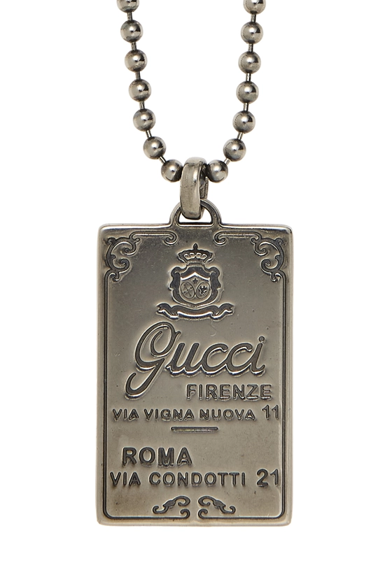 Silver Logo Necklace, , large image number 1