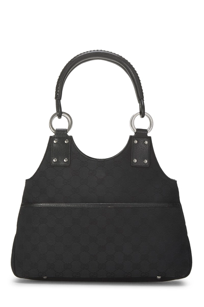 Black GG Canvas Shoulder Bag