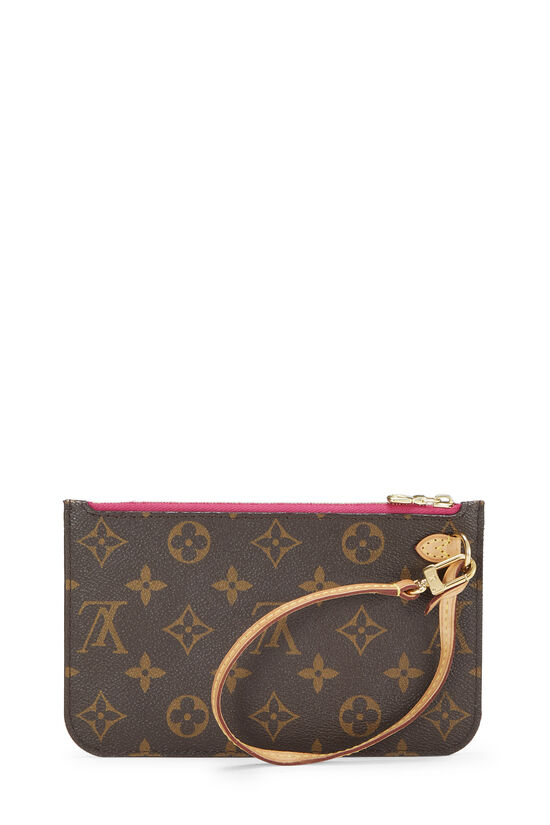 Pink Monogram Canvas Neverfull Pouch PM, , large image number 3