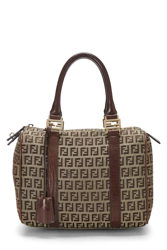 Brown Zucchino Canvas Boston Bag Mini, , large image number 0