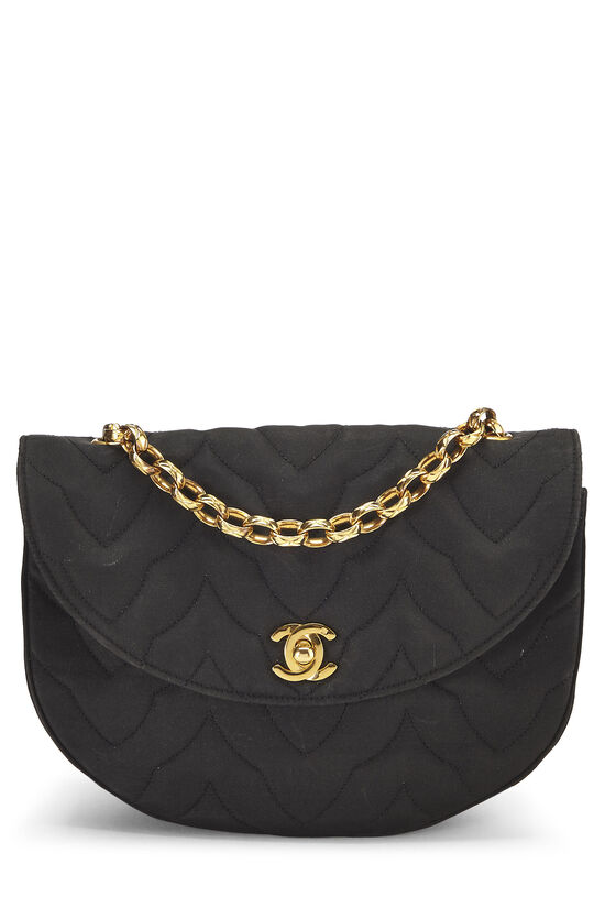 Chanel Black Satin Shoulder Bag Q6B0592KKB010