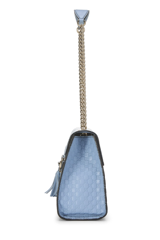 Blue Microguccissima Leather Emily Chain Shoulder Bag, , large image number 2