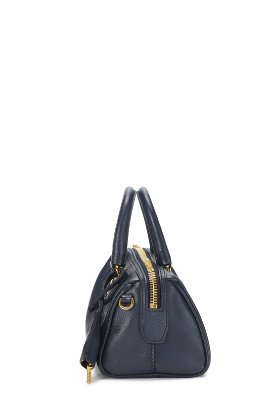 Navy Saffiano Leather Boston Mini, , large image number 2