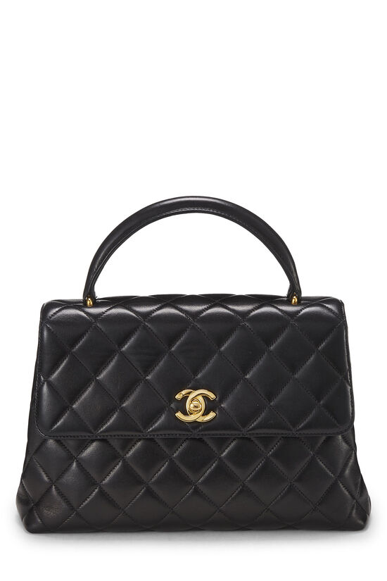 Black Quilted Lambskin Kelly Small, , large image number 0