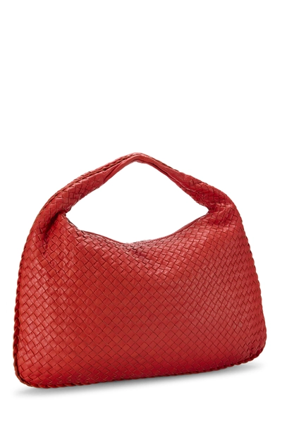 Bottega Veneta Red Intrecciato Veneta Hobo Large — photo 2