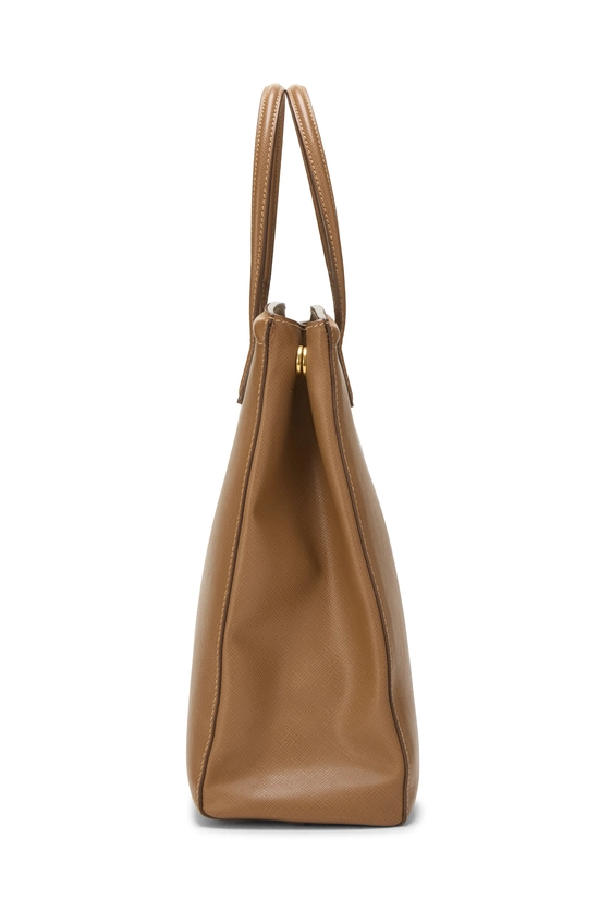 Brown Saffiano Convertible Parabole Tote, , large image number 2