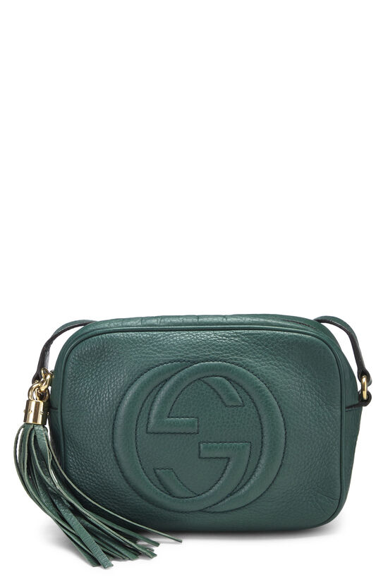 Green Grained Leather Soho Disco Bag, , large image number 0