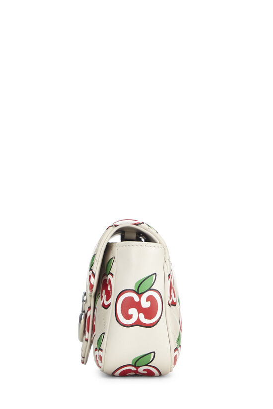 White & Multicolor Leather Valentine's Day Marmont Super Mini, , large image number 2