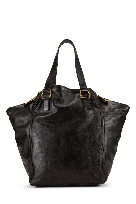 Black Leather Downtown Tote Medium, , large image number 3