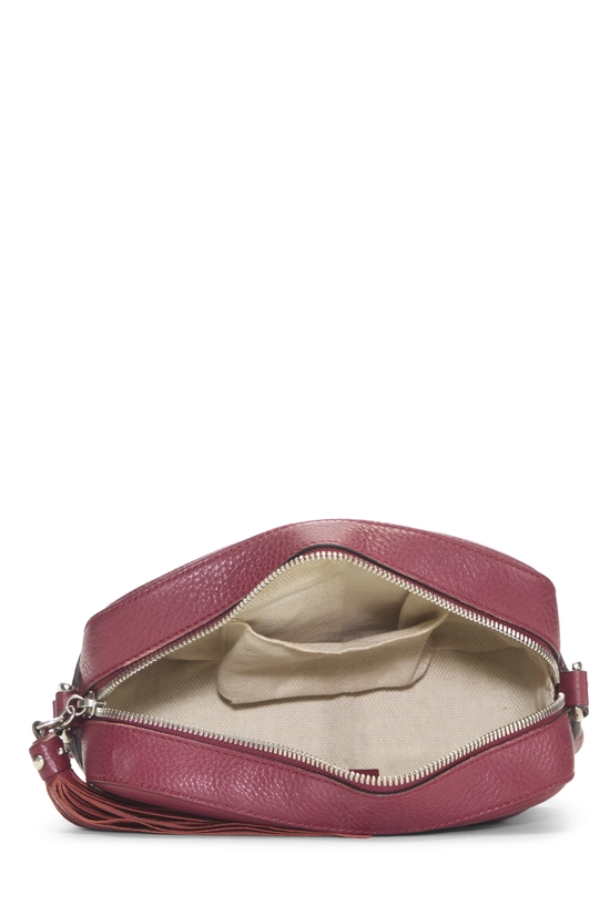Burgundy Grained Leather Studded Soho Disco, , large image number 5