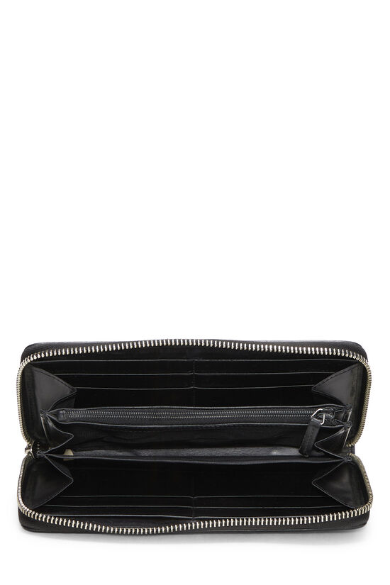 Black Guccissima Zip-Around Wallet, , large image number 3