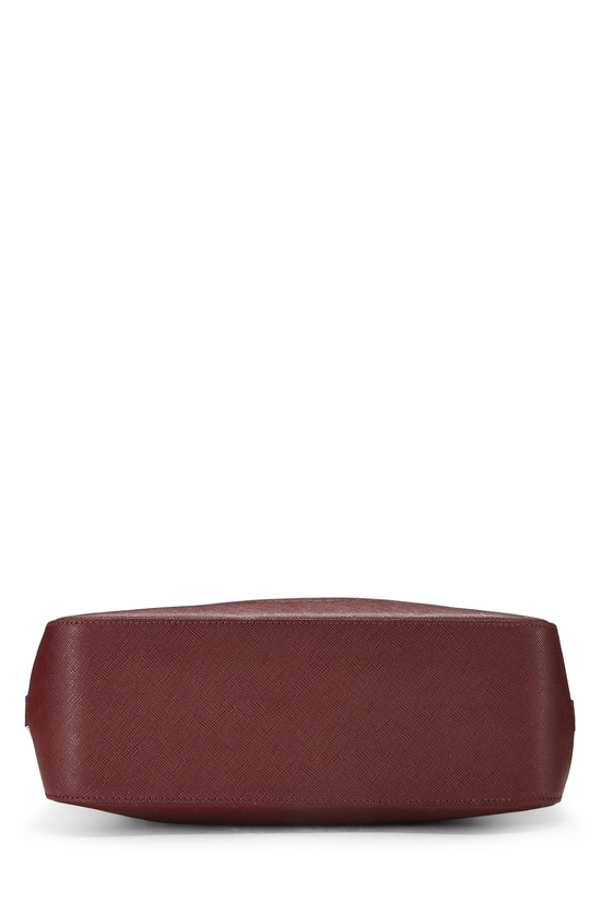 Burgundy House Check Jacquard Shoulder Bag Small, , large image number 4
