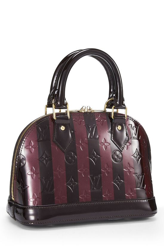 Louis Vuitton Black/Burgundy Monogram Vernis Alma Bb Bag