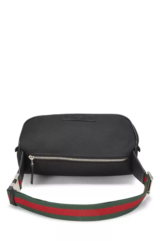 Black Techno Canvas Sling Bag, , large image number 3