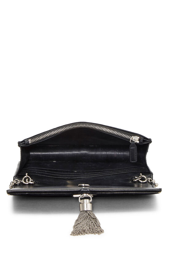 Black Velour Kate Tassel Wallet-on-Chain, , large image number 7
