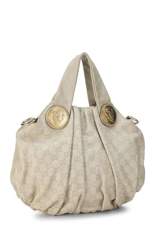 Cream Guccissima Hysteria Convertible Hobo Small, , large image number 1